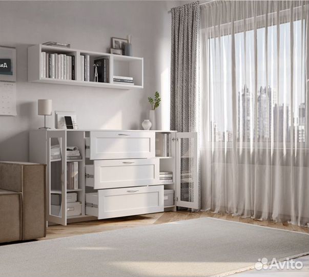 Тумба 2 двери 3 ящика