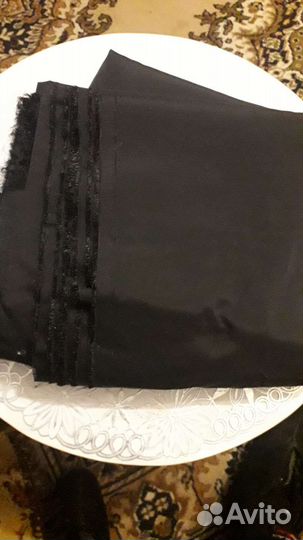 Ткань шелк искусственный, капрон отрез 12.4м