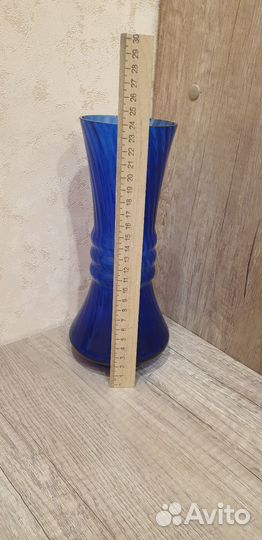 Ваза цветное стекло СССР