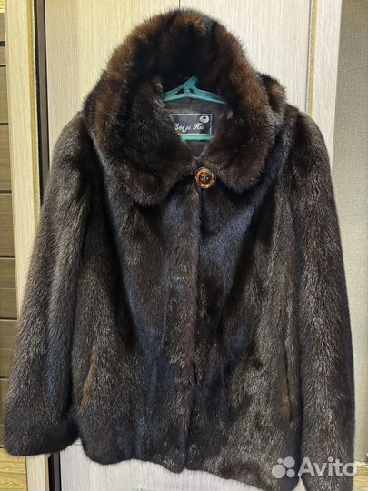 Шуба норковая женская с капюшоном