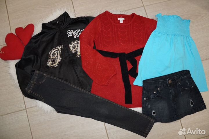 Фирменные вещи на девочку 128