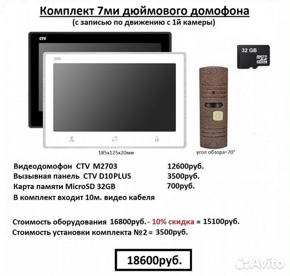 Домофоны и установка