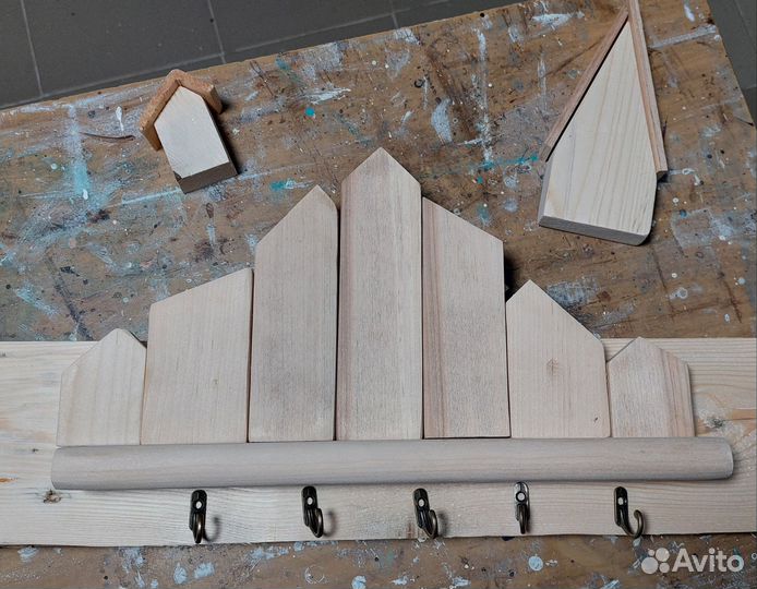 Заготовка для ключницы, ключница-домики