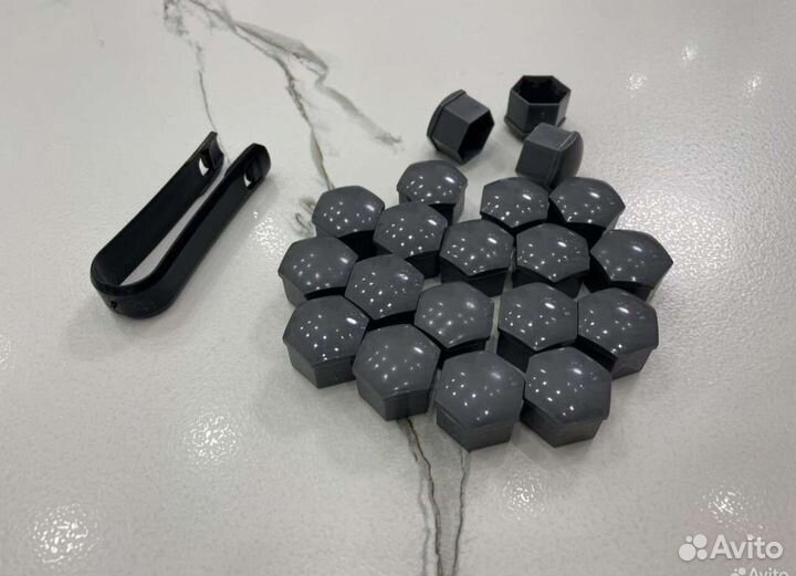 Колпачки для колëсных болтов/гаек 17, 19мм, серые