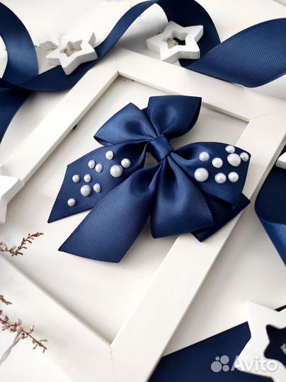 Заколка для волос ручной работы аксессуары в школу