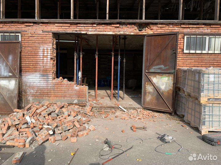 Резка и расширение проемов. Усиление. Демонтаж