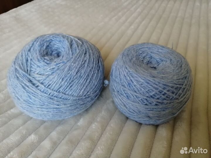 Пряжа для вязания шерсть три цвета
