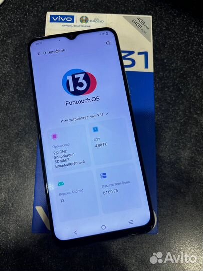 vivo Y31, 4/64 ГБ