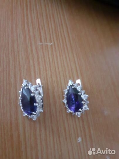 Серьги серебро