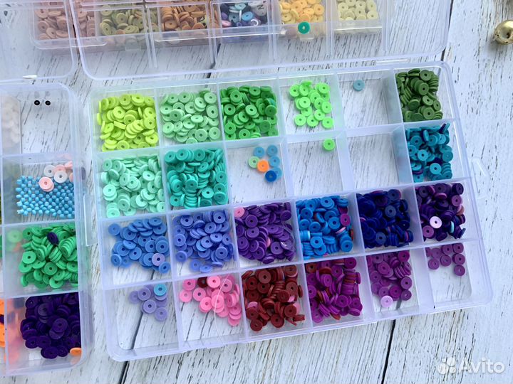 Плоский бисер пакетом для рукоделия