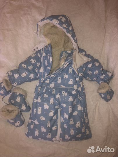 Конверт и комбинезон трансформер зимний