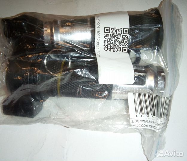 Ручка газа для электровелосипеда с вольтм., ключом