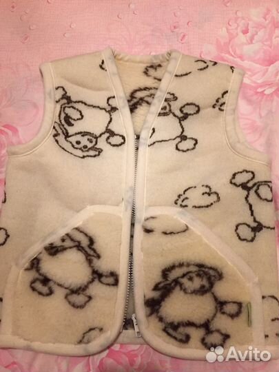 Жилет из овчины детский