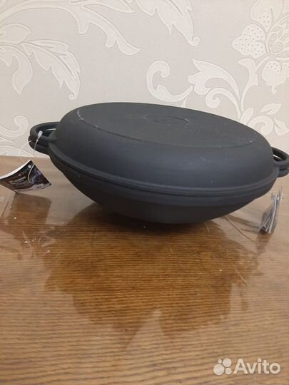Казан чугунный с крышкой- сковородой