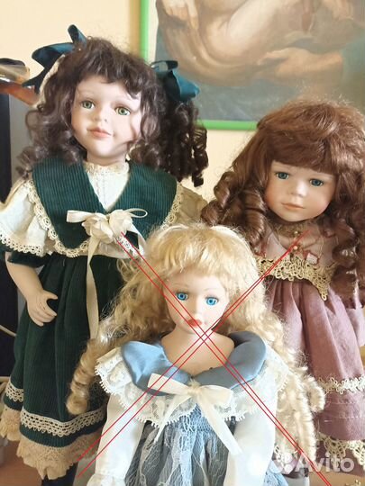 Кукла коллекционная фарфоровая