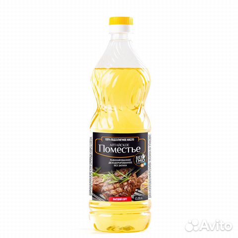 Масло подсолнечное рафинированное 0,8л