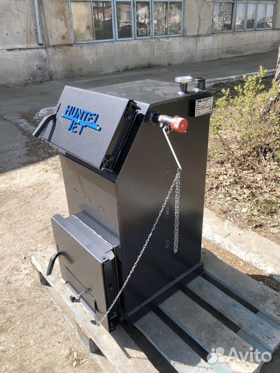 Твердотопливный котёл с увеличенной топкой