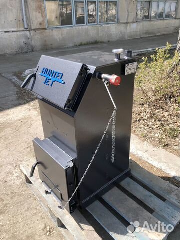 Твердотопливный котёл с увеличенной топкой