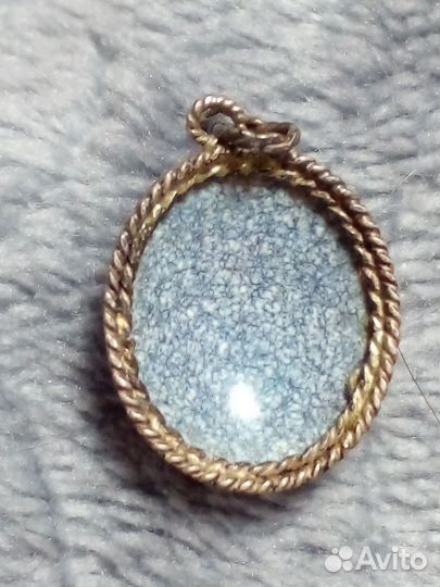 Кулон подвеска СССР. Финифть Мельхиор