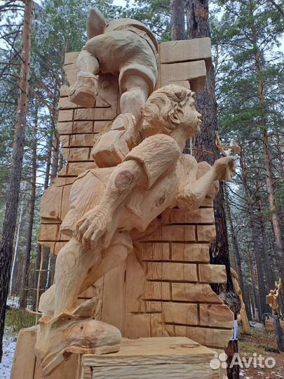 Скульптура на заказ из дерева