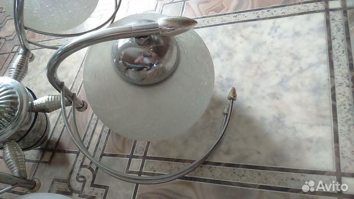 Люстра 5 плафонная, цоколь Е27