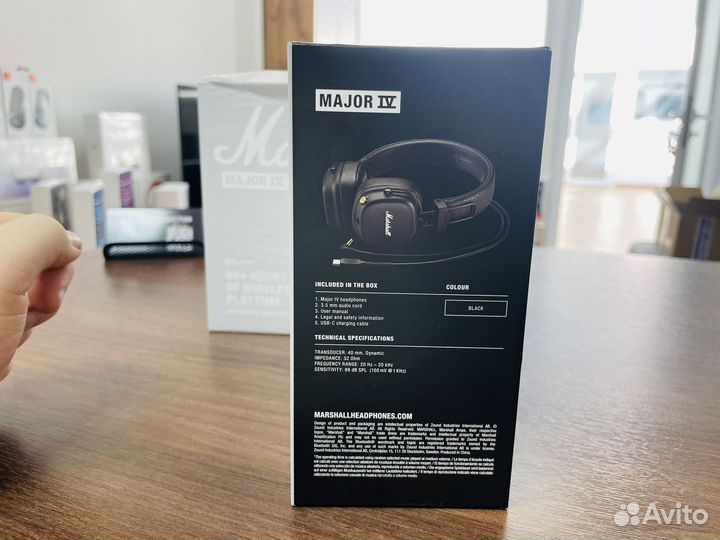 Наушники Marshall Major 4 Оригинал Новые