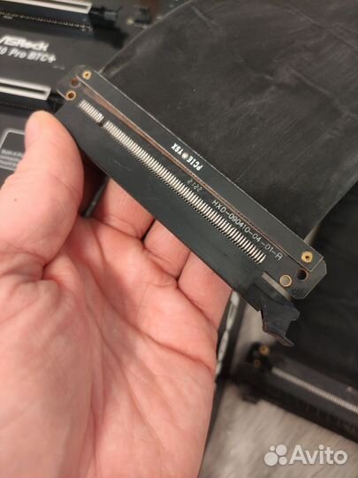 Мат. плата H510 PRO BTC+ комплект с райзерами х16