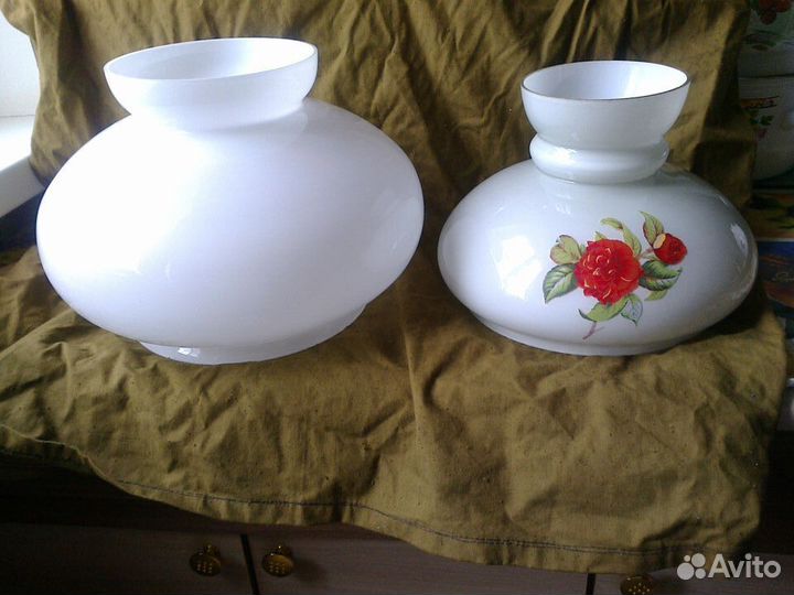 Плафоны дм отверстия 20-см настольнои лампы СССР