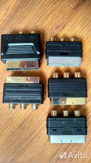 Разные переходники на пк, видео/аудио технику