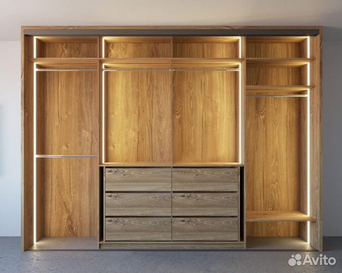 Шкаф-купе с подсветкой. Любые размеры ars 6831