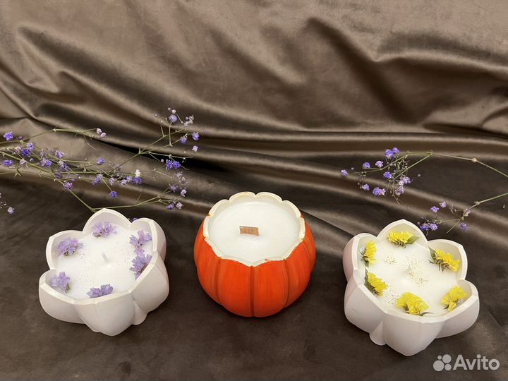 Соевые арома свечи и саше ручной работы