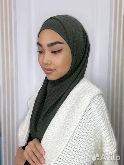 Хиджаб на осень зиму мусульманский платок