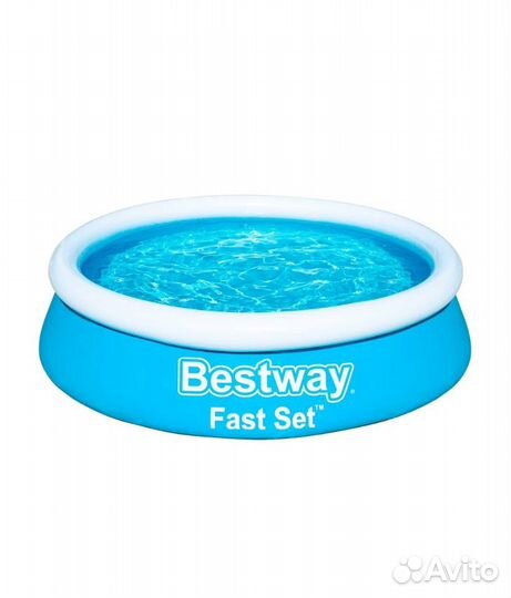 Бассейн bestway с надувным бортом 183х51 см/Новый