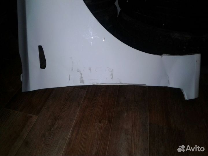 Крыло переднее правое solaris 2 белого цвета