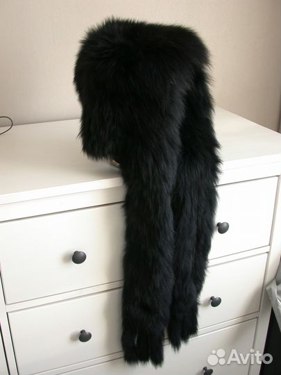 Капор меховой новый