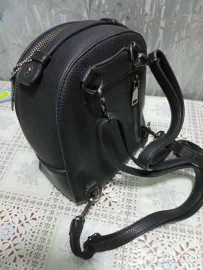 Новый кожа рюкзак женский