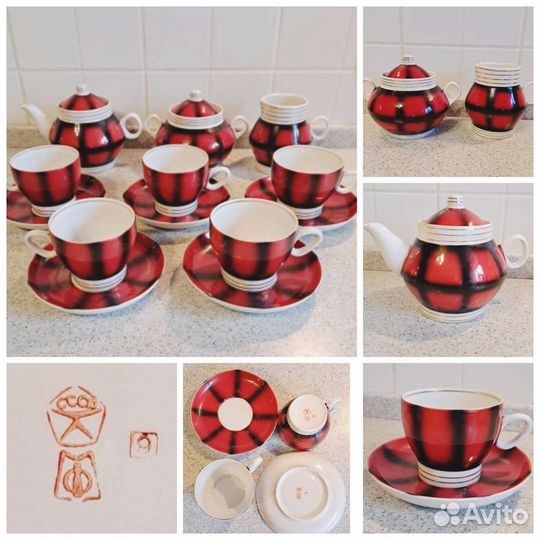 Чайные сервизы СССР. Дулево, Песочное, Пролетарий
