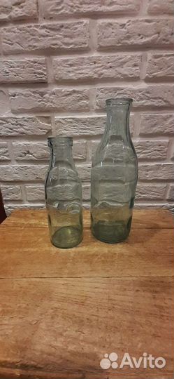 Бутылка молочная СССР 1 литр и 0.5 литра