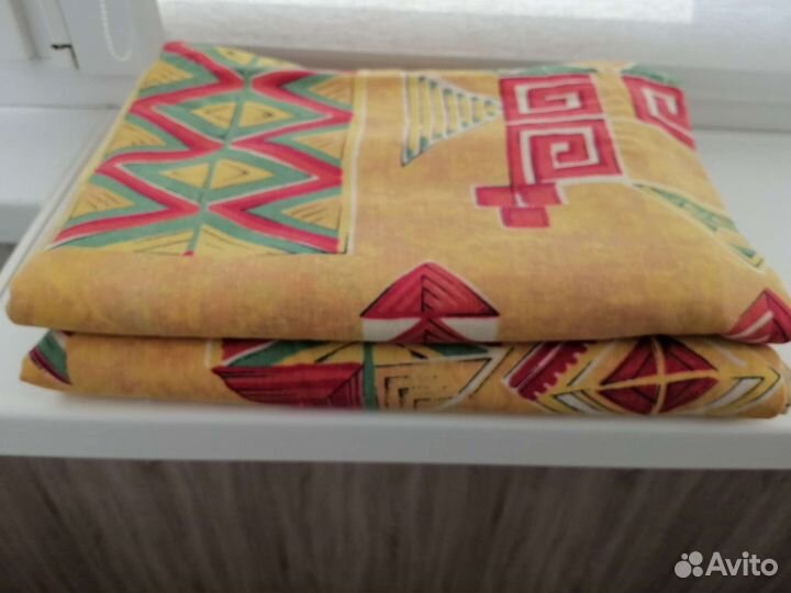 Постельное х/б 1,5сп б/у для дачи