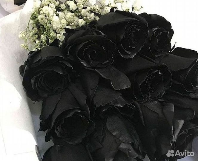 Чёрные розы Букеты доставка цветов