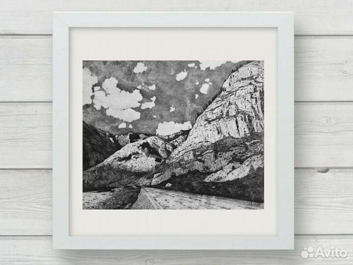 Картина офорт