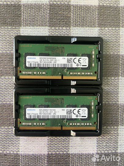 Оперативная память sodimm ddr4 2x4gb Samsung