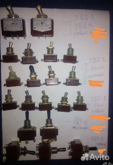 Тумблера и кнопки СССР