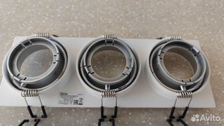 Светильник потолочный встраиваемый 2шт