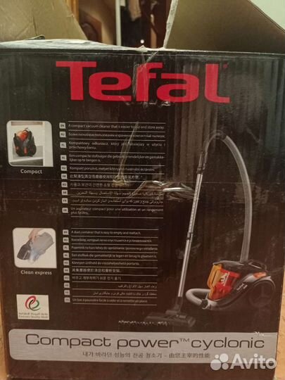 Пылесос с контейнером tefal