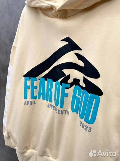 Худи Fear Of God x Rrr 123 (Premium Lux)