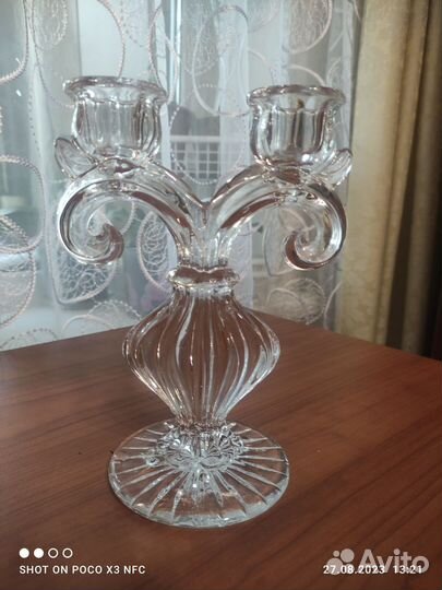 Хрустальные подсвечники