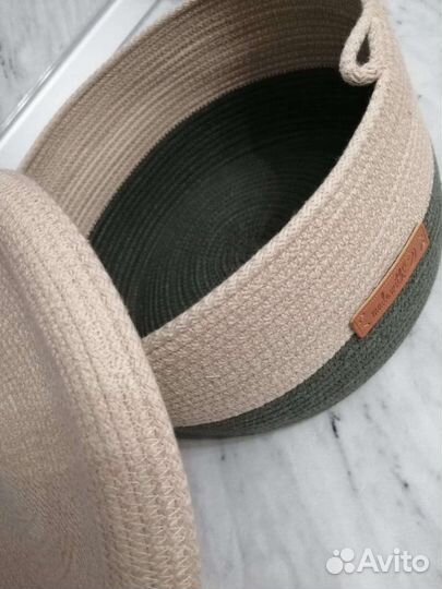 Корзина интерьерная с крышкой