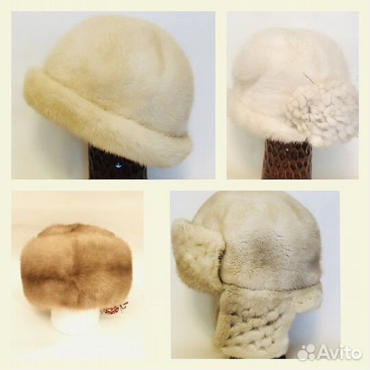Шапка норковая женская