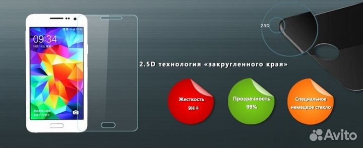 Защитное стекло samsung Galaxy A3 (2015) SM-A300F